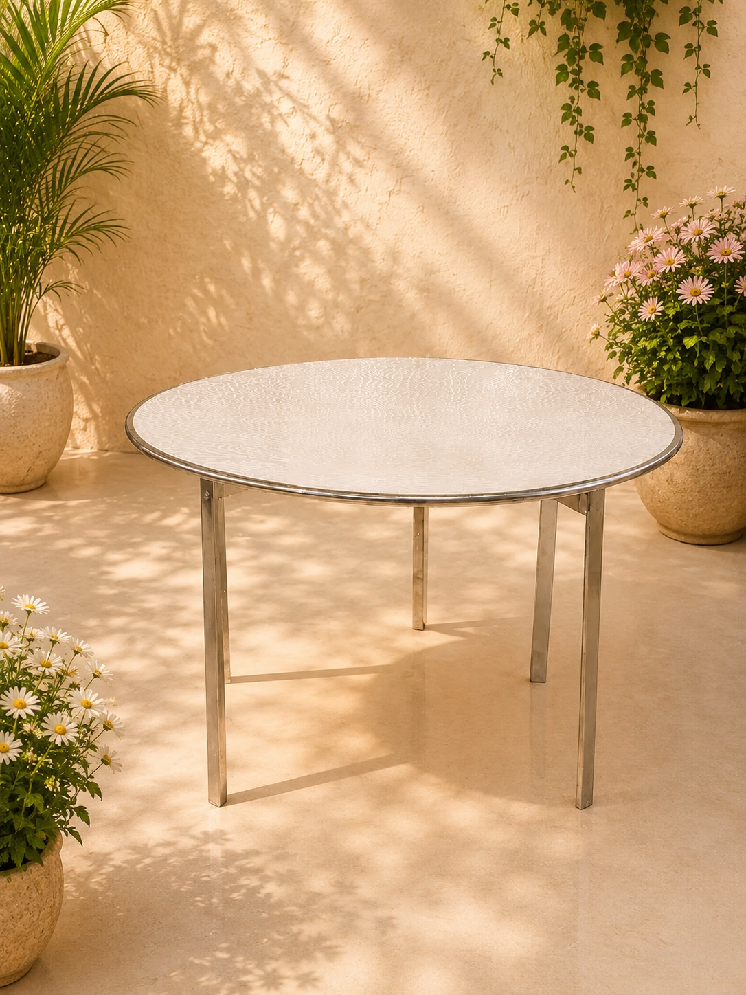 STEEL ROUND TABLE 4/4